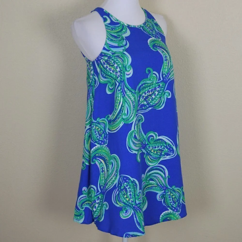 Lilly Pulitzer Wright Dress Blue Crush XS - Picture 6 of 7